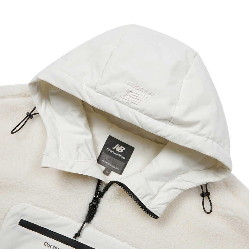 New Balance Sports Life Collection Sweatshirt Unisex Ivory White Couple's 5CB42143-IV