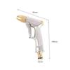 High Pressure Car Washer Spray Gun Metal Nozzle Adjustable Water Flow Sprinkler for Pet Bath Garden Irrigation Use