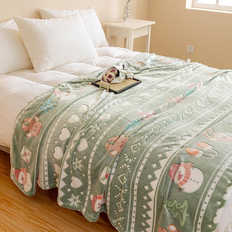 New soft snowflake fleece blanket household student dormitory blanket air conditioner blanket multi-purpose blanket fleece blanket