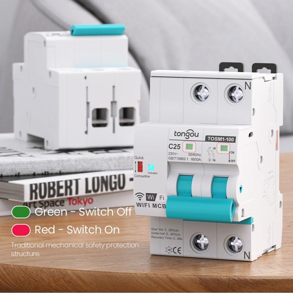 Over Voltage Protection WiFi Intelligent Circuit Breaker Smart Switch  Electrical Circuits