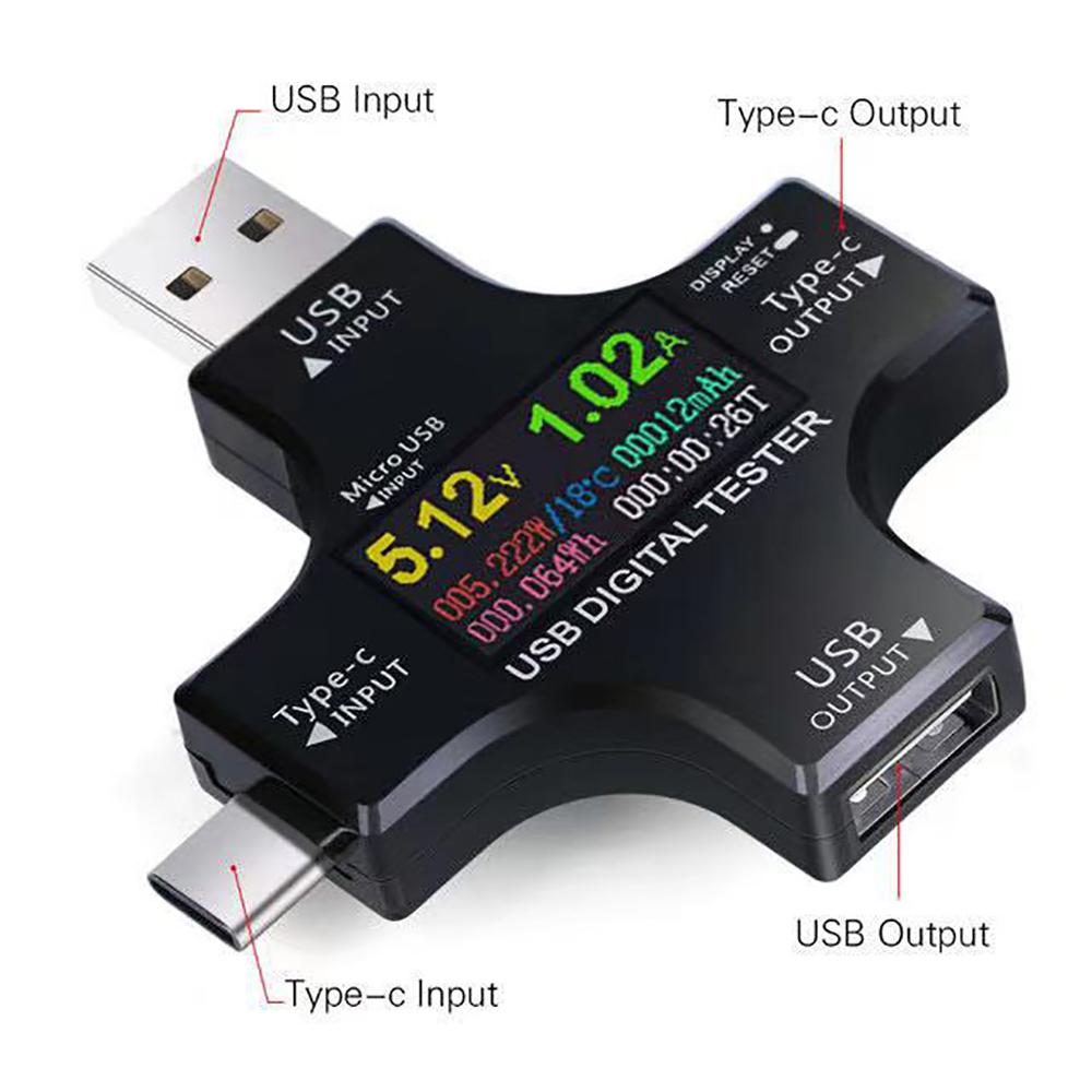 USB Type-C Digital Meter Tester Multimeter Voltmeter Current & Voltage Monitor