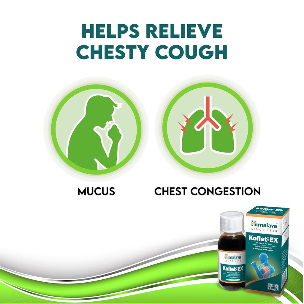 Himalaya Koflet EX Linctus 100ml Herbal Syrup | Gentle Ayurvedic Wellness Formula For Daily Balance, Natural Herbal Care