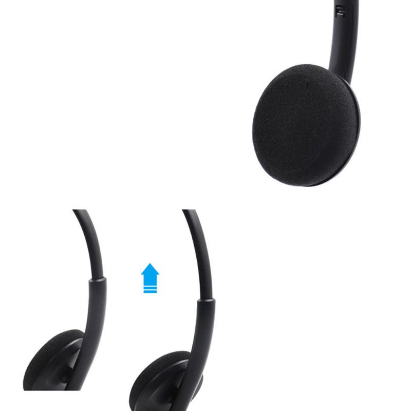 Call Center USB Headset Noise Cancelling Headset Headphone with Microphone 20Hz-20KHz Frequency Response Headphones