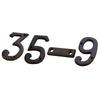 0 to 9, A to Z Metal Letters Numbers Cast Iron Decoration House Sign Doorplate DIY Cafe Wall House Door Address Alphabet Number