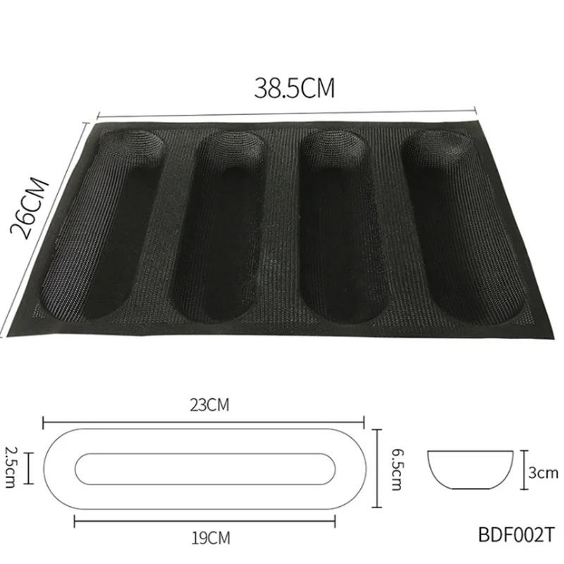 Silikonové síťované perforované formy na chléb Nepřilnavé pečicí plechy Formičky na hamburgery Forma na briošky Podnos Forma na francouzský chléb