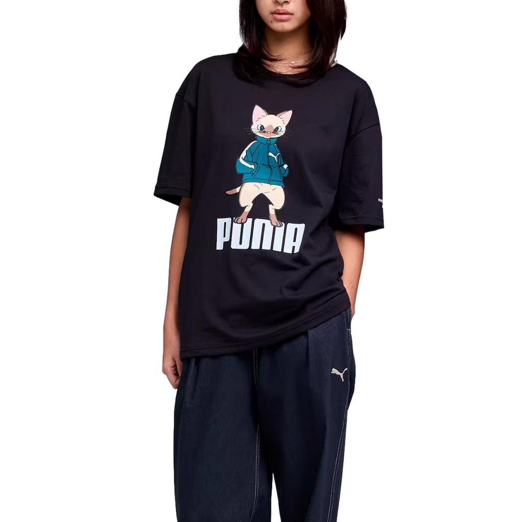 Puma X Monster Hunter Wilds Collaboration Drycell Fw25 Moisture Wicking Quick Dry Loose Fit Crew Neck Short Sleeve T-Shirt Unisex Tops 636486-51