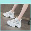 Shoe Platform Sneakers With Breathable Leather For Women Summer Casual Comfort
