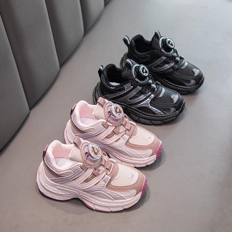 2025 Girls Sports Shoes Soft-soled Children's Dad Shoes Autumn New Korean Version Casual Shoes Versatile Non-slip Running Shoes
