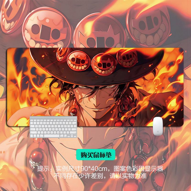 High Definition ONE PIECE Mouse Pad Office Desktop Pad Oversized Animation Gaming Table Mat Notebook Keyboard Nonslip Mouse Pad