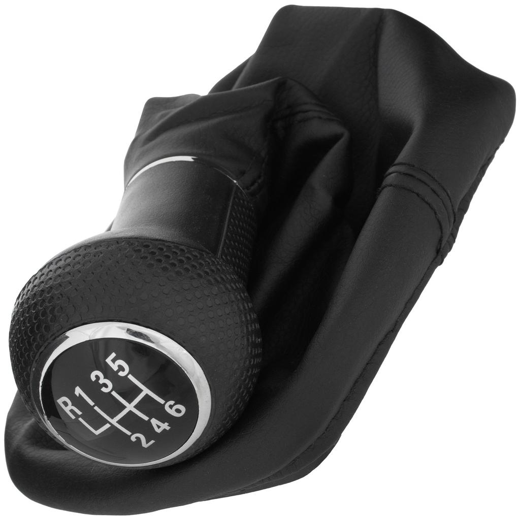 VW Golf IV 98-05 Gear Shift Knob Black 6-Speed & Gaiter, Opening 12 Mm
