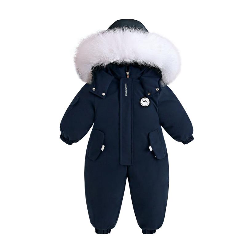 Children's Winter One-piece Clothes Baby Clothes Outdoor Cotton Clothes Thick Warm Coat