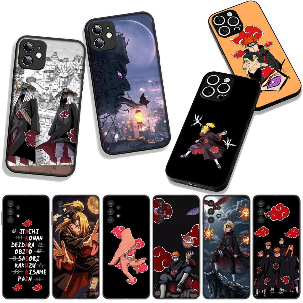 Phone Cover Deidara Pain Akatsuki Narutos Casing for Apple iPhone 16 15 14 Plus 13 12 Mini 17 Pro Max + ProMax 16E Air 15+ Case