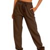 Damen Mehrfarbige Gepolsterte Jogginghose Lässig Joggen Sport High Waist Locker Kordelzug Täglich Lässig Damen Hose