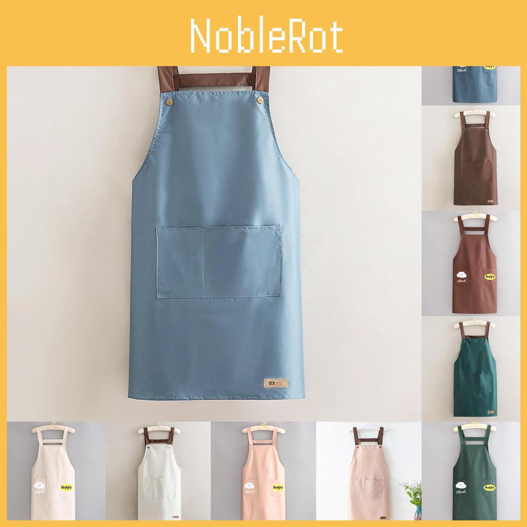 Waterproof Printed Household Oilresistant Kitchen Apron Work Easy Storages