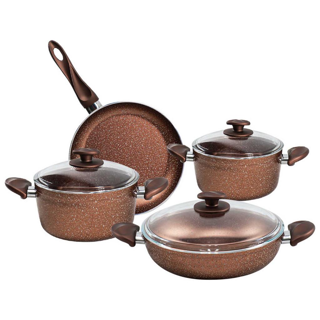 Buy Papilla Argos 7 Piece Granite Pan and Cookware Set at affordable