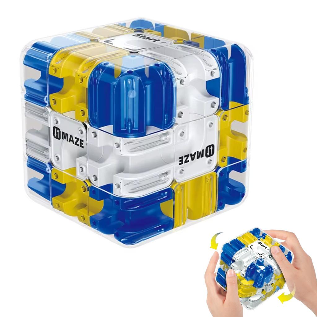 3D Maze Cube Space Thinking Training Stress Relieving Puzzle Toy Color