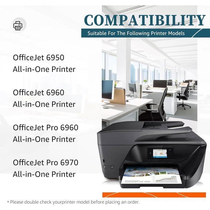 903Xl Puce Mise À Jour Compatible Avec Hp 903Xl 903 Xl Cartouche D'Encre Pour Hp Officejet Pro 6950 6960 6970 All-In-One Imprimante