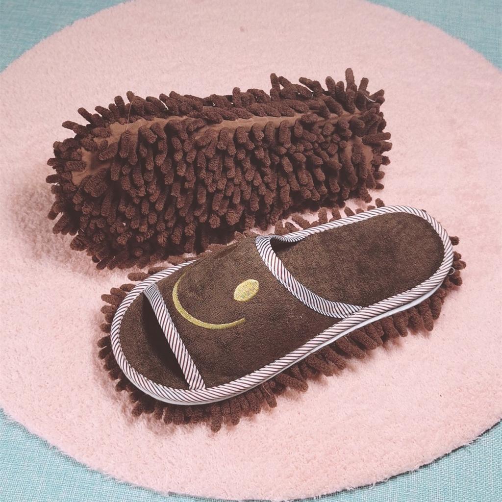 Fashion Microfiber Cleaning Slippers - Silent, Efficient Dust and Floor Cleaning Tool