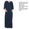 Women Summer Loose 2 Piece Outfits Casual 3/4 Sleeve V Neck Top And Wide Leg Pants Lounge Sets with Pockets