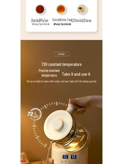 Zhigao Smart Temperature-Controlled Tea Maker & Electric Kettle for Home and Office