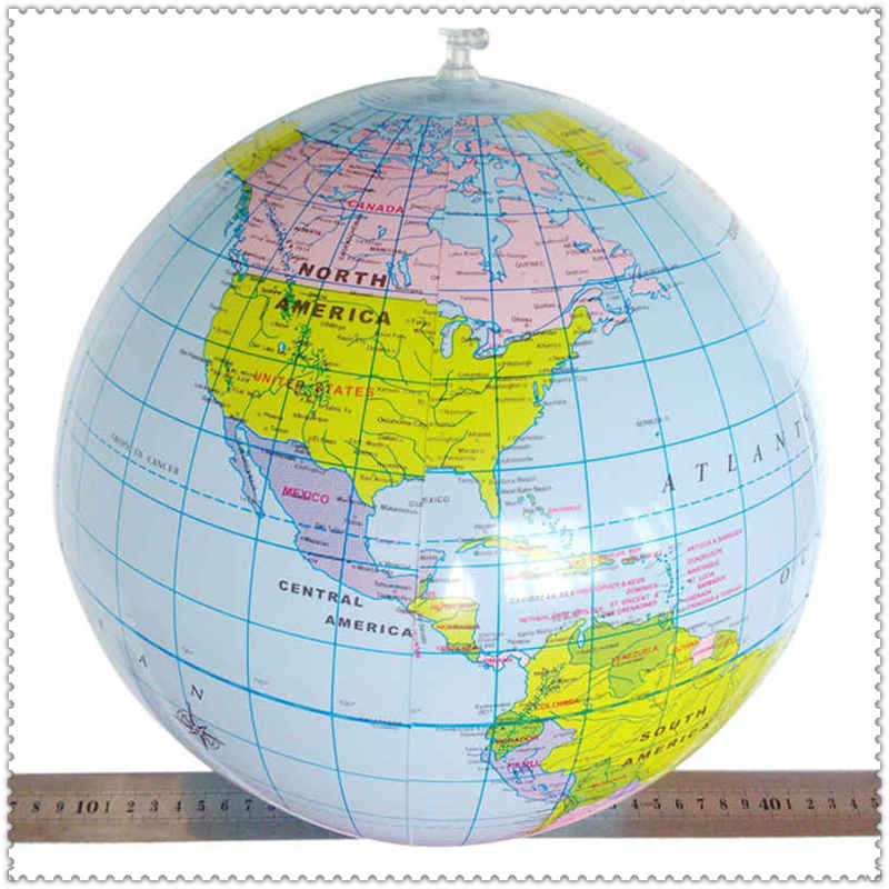 Inflatable Globe Geography Learning Educational Ball Home Office Decoration