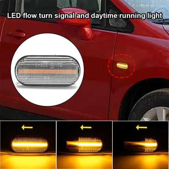 For Nissan XTrail,Qashqai,Qida Pathfinder car leaf board LED flow turn signal