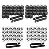 20/40/60/80pcs Car Wheel Nut Caps Protection Covers Caps Anti-Rust Auto Hub Screw Cover Car Tyre Nut Bolt Exterior Decoration