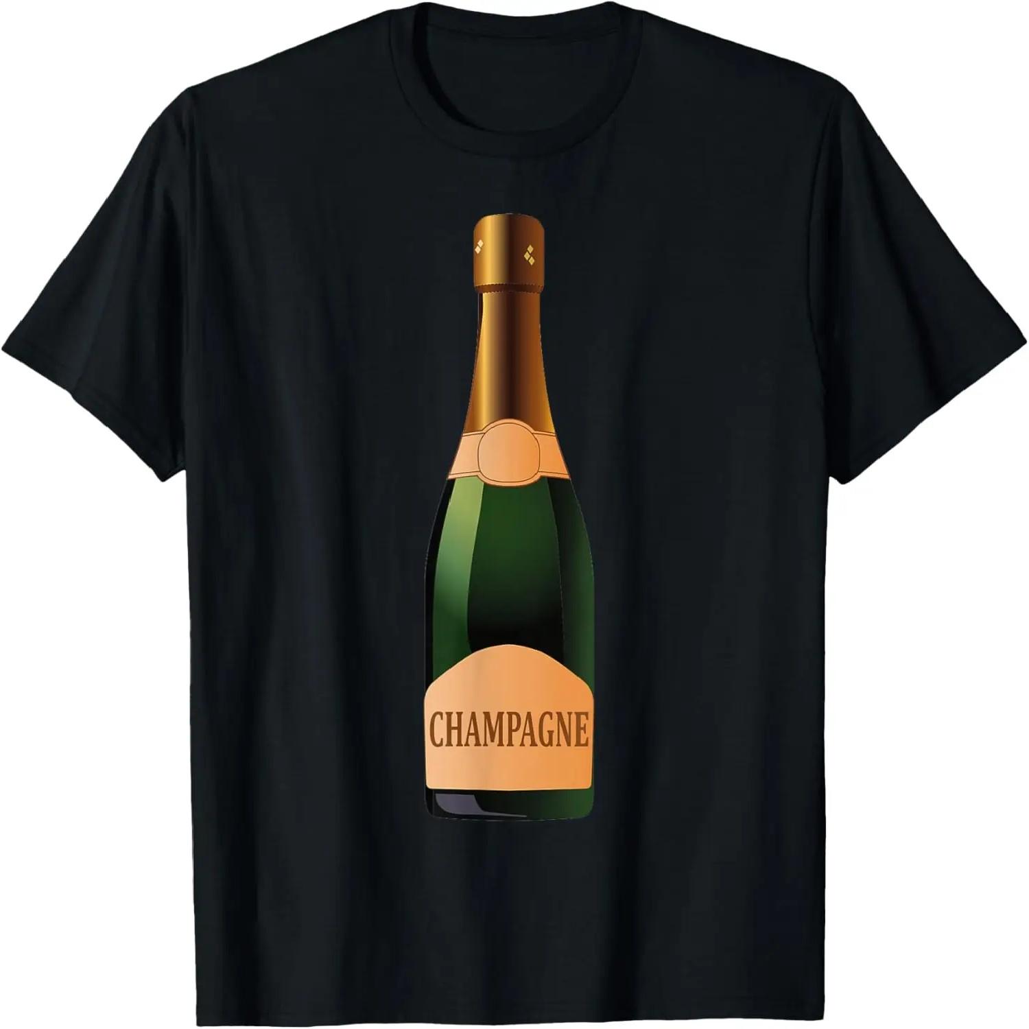 Champagne Bottle Halloween Costume Funny Fancy Dress Up Idea T-Shirt S