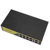 AI POE Switch 8 POE Ports and 2 Uplink 100Mbps High Speed 120W Metal Power Supply Ethernet Network Switch Extend 250M