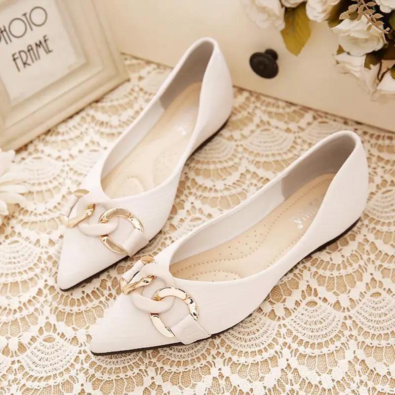 Fashion Sexy Ladies Footwear Pointed Toe Stylish Vacation with Discount Summer 2025 Elegant Dress on Offer Promotion Women's Flat Shoes
