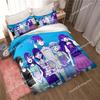 Anime Omori Printed Bedding Set All Seasons Double Duvet Cover Set Twin King Size Bedclothes Home Textile