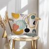 1Pc Contemporary Style Abstract Art Pillow Cover, 18X18 Inches, Suitable For Living Room Sofas
