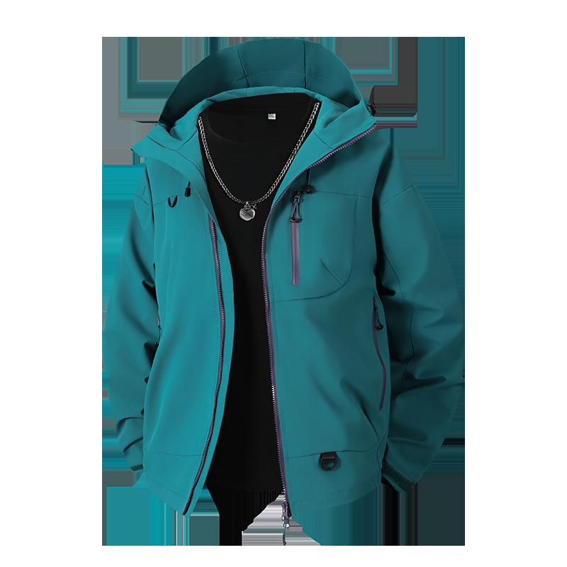Unisex Multi-Pocket Workwear Jacket - Stylish and Functional for Spring and Autumn Outdoors