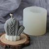 DIY Christmas 3D Woolen Gloves Silicone Mold DIY Candle Setting Craft Epoxy Resin Plaster Aromatherapy Decor Modeling Silicone Mould