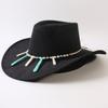 Popular European and American Classic Big-brimmed Western Cowboy Hat Men's and Women's Outdoor Fashion Anti-sun Cowboy Hat Jazz Hat
