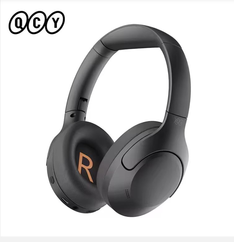 

QCY H3 Lite ANC Wireless/Wired Headphones Bluetooth 5.3 Foldable Over Ear Headset HIFI Sound 60H Playtime Earphones Dual Connect чёрный