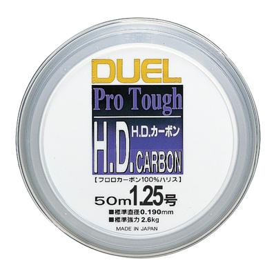 DUEL Fluorocarbon Line Carbon 50m Clear H851 1.25 H.D. 1.25