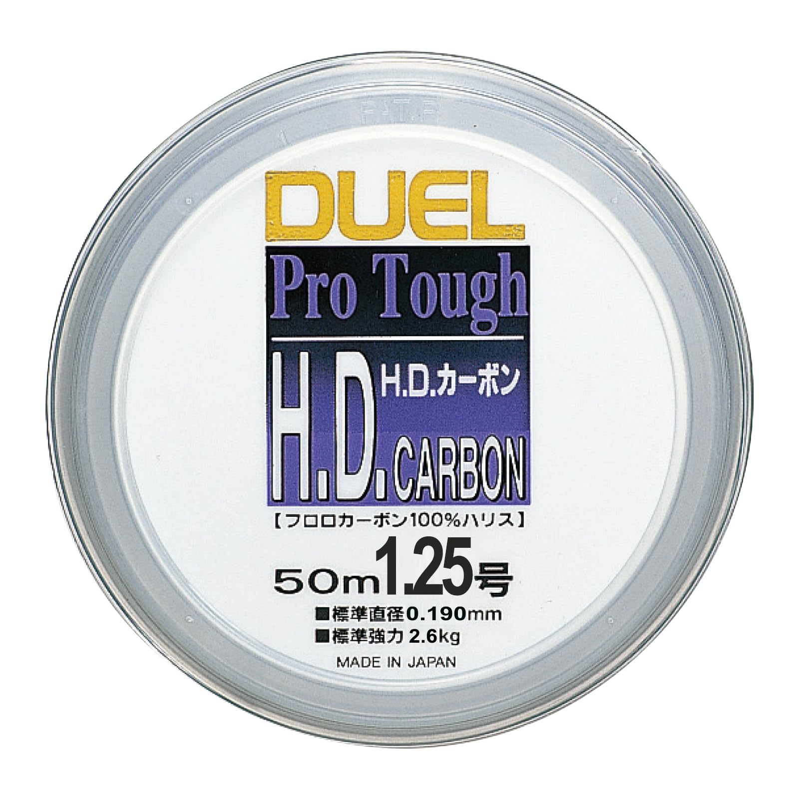 DUEL Fluorocarbon Line Carbon 50m Clear H851 1.25 H.D. 1.25