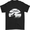 26 Dachshund Moon Silhouette Dog Mens T-Shirt 100% Cotton Unisex T-Shirt