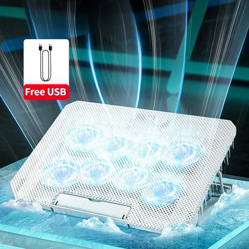 New Laptop Cooler Dual Turbo Lifting Bracket Folding Storage Air-cooled Desktop Computer Cooling High-speed Cooling Base Bracket