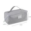Large Capacity Mesh Makeup Bag - Portable Transparent Toiletry Storage