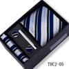 Men's 4-Piece Tie Gift Set for Business, Wedding, and Formal Wear.