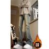 American Street Washed Old Micro-pull Jeans Men's Spring and Autumn Straight Loose European and American High Street Style Long Pants