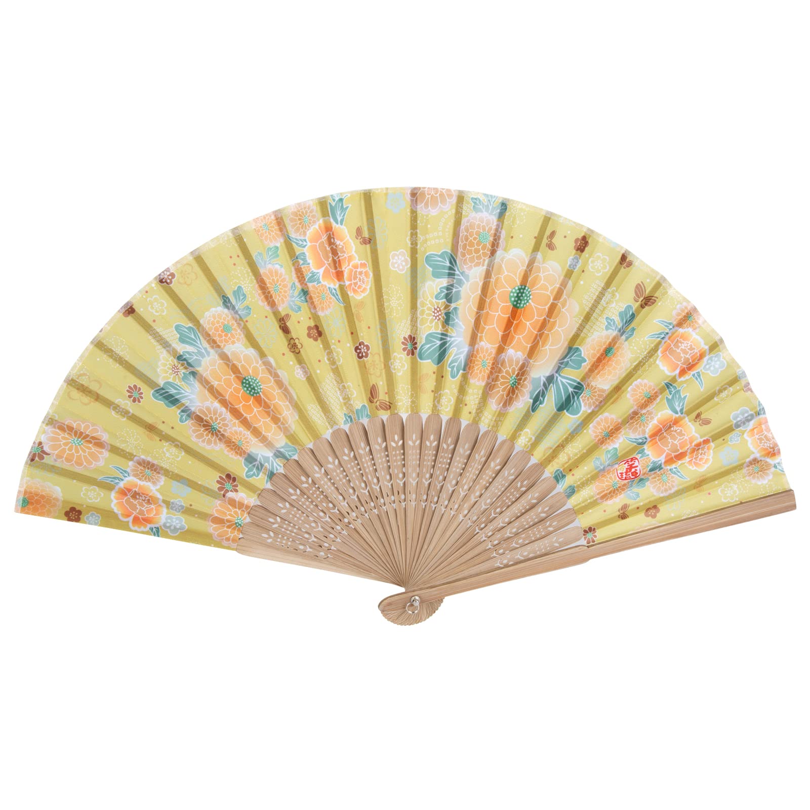 

SENMAN Folding Japanese Perfect for Fireworks Overseas Summer Kabuki Heat Protection Women s High-Quality Fan, Cute, Stylish, Traditional, Popular,