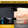 Wuyaoyao Car Windshield Sun Shade, 74.8"×35.4" Foldable Sunshade for Car Windshield, Front Window Sun Blocker for Heat & UV Ray Protection, Sun