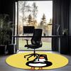 Feathers McGraw Printed Round Rug Carpet Chair Rug Area Rug Entryway Doormats,for Office Chair Living Room Bedroom Kitchen Room.