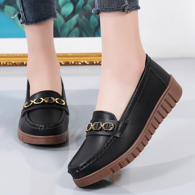 Fashion Round Toe Women Casual Shoes Luxury Brand Female Slip On Loafers Ladies Flat Shoes Designer Shoes Women Sneakers Chaussure Femme