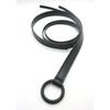 Circle Buckle Double Leather Strip Thin Leather Strip Binding Method Belt Rope Jeans Skirt Women's Belt