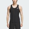New Adidas Running Tank Top Unisex Black/Dark Silver Gray JY7015