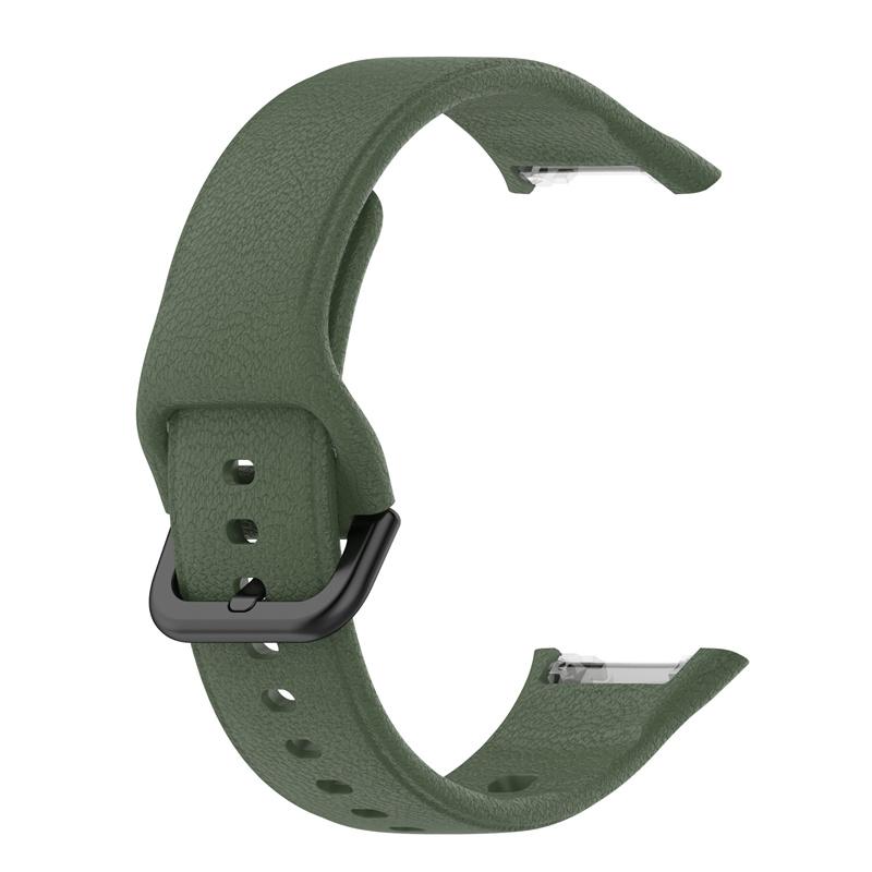 For Oppo Watch Free Textured Silicone Watch Band Replacement Wrist Strap with Black Buckle